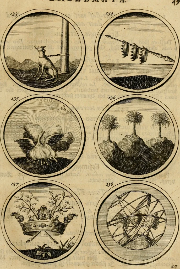 An illustration from Symbola et emblemata, 1705, leaf 56