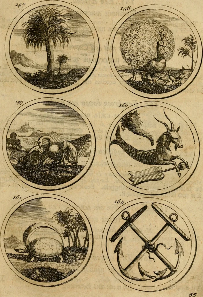 An illustration from Symbola et emblemata, 1705, leaf 64