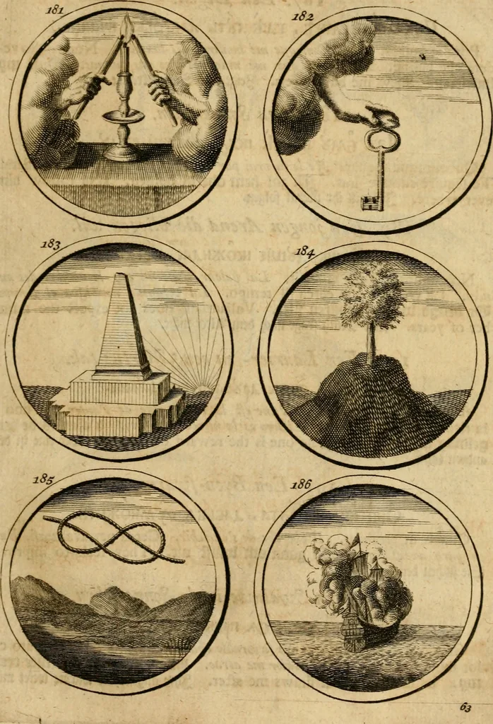 An illustration from Symbola et emblemata, 1705, leaf 72