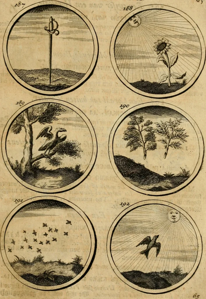 An illustration from Symbola et emblemata, 1705, leaf 74