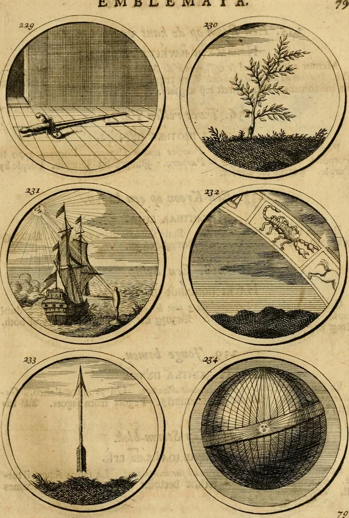 An illustration from Symbola et emblemata, 1705, leaf 88