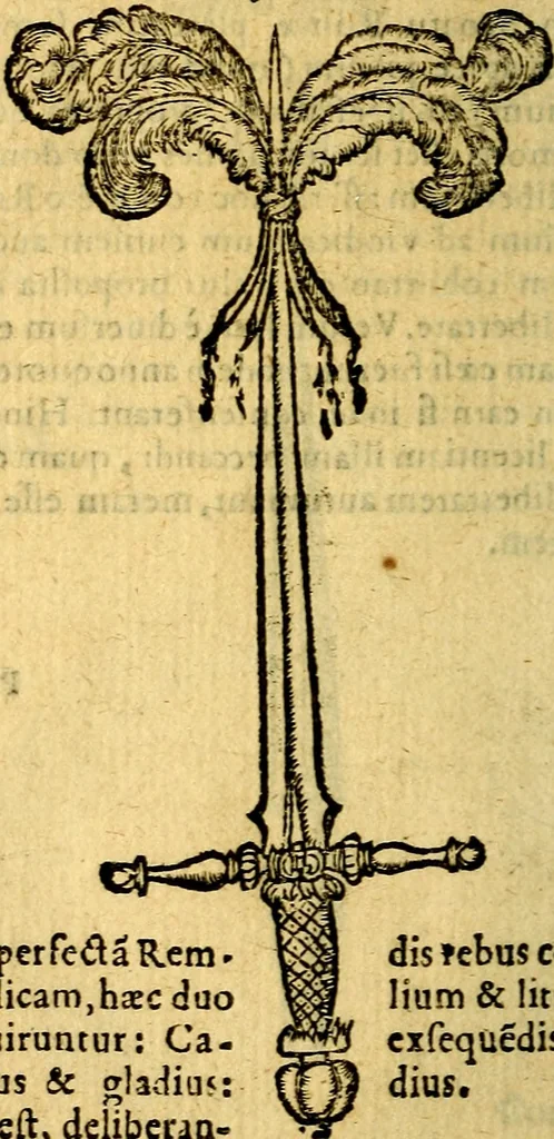 An illustration from Symbola heroica, 1583, leaf 193