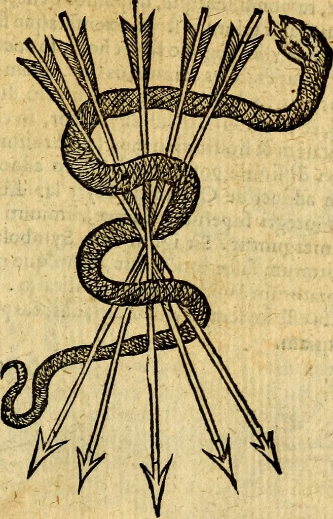 An illustration from Symbola heroica, 1583, leaf 200
