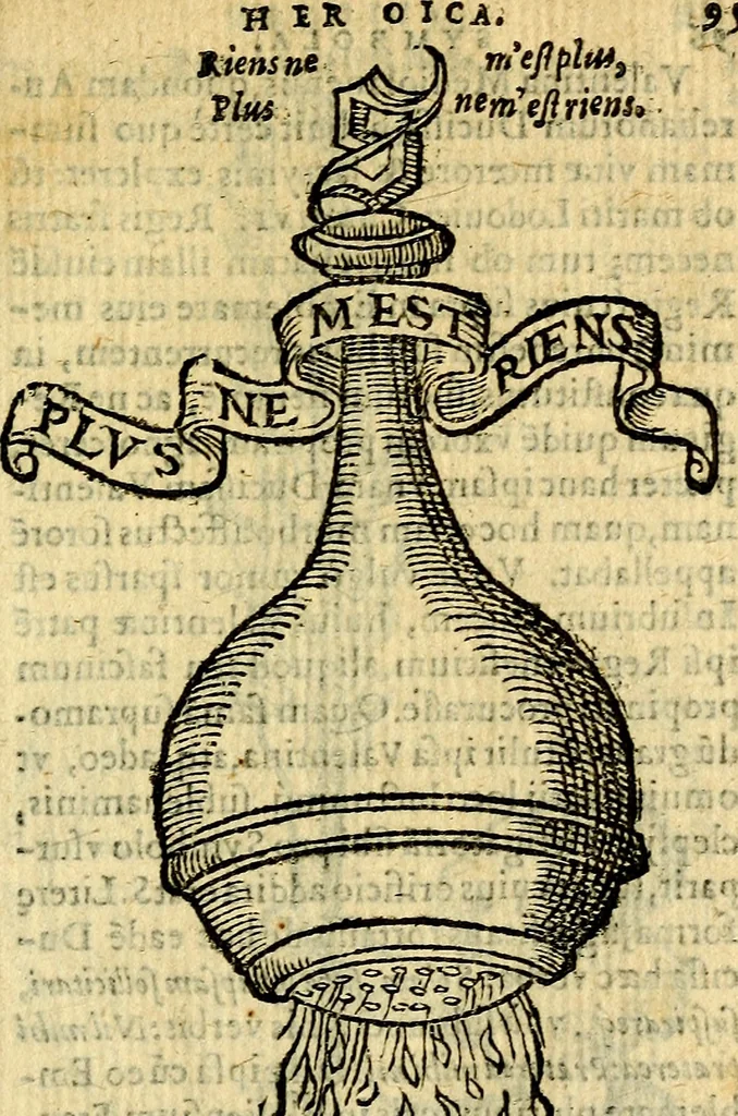 An illustration from Symbola heroica, 1583, leaf 98