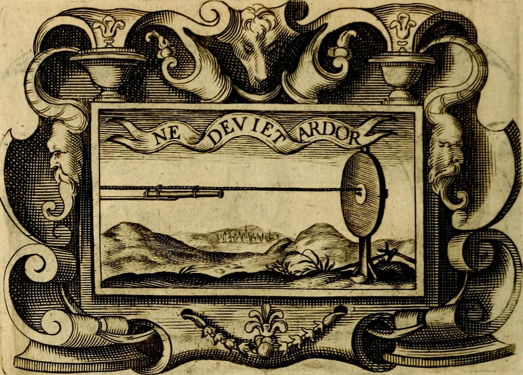 An illustration from Symbola heroica, 1682, leaf 101