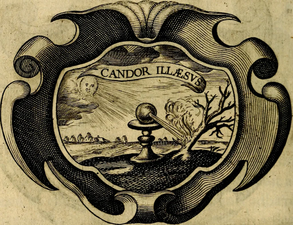 An illustration from Symbola heroica, 1682, leaf 103