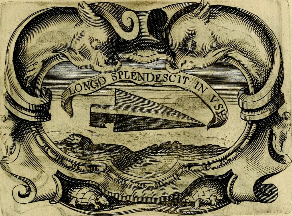 An illustration from Symbola heroica, 1682, leaf 106