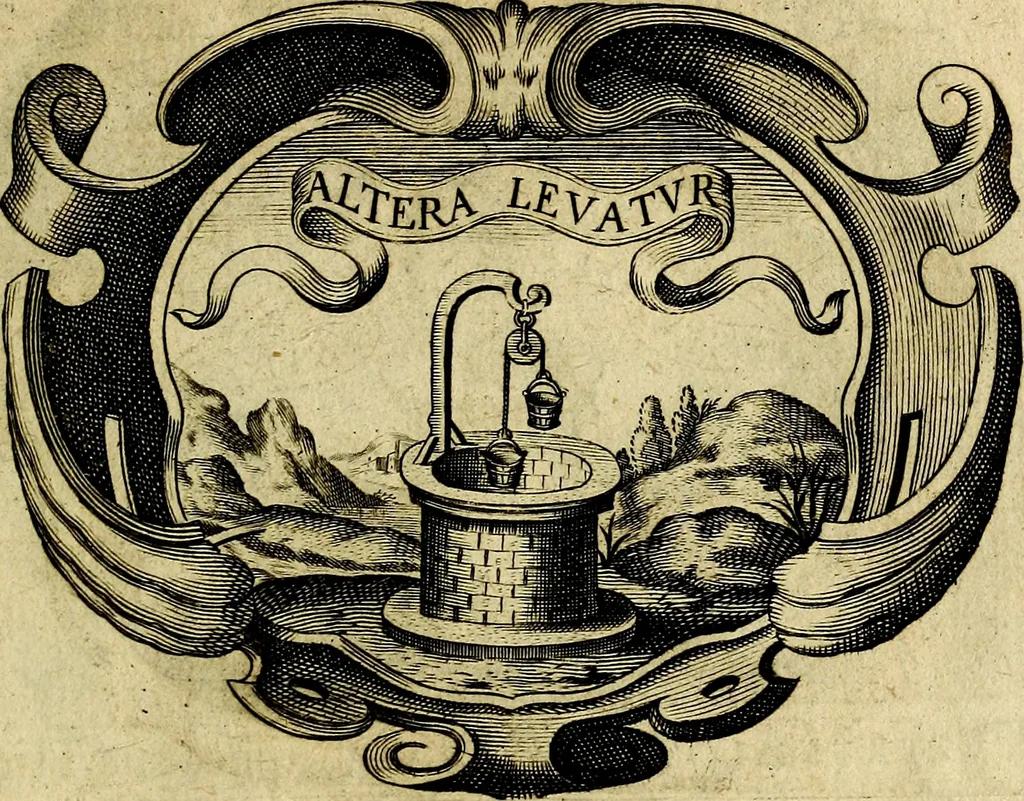 An illustration from Symbola heroica, 1682, leaf 110