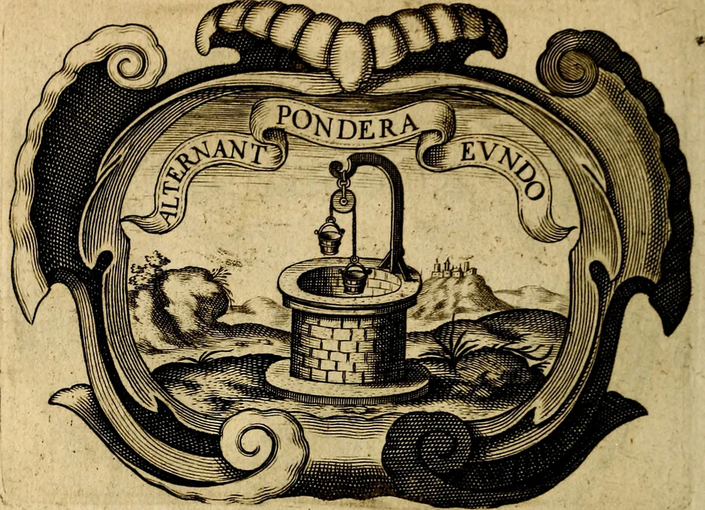 An illustration from Symbola heroica, 1682, leaf 111