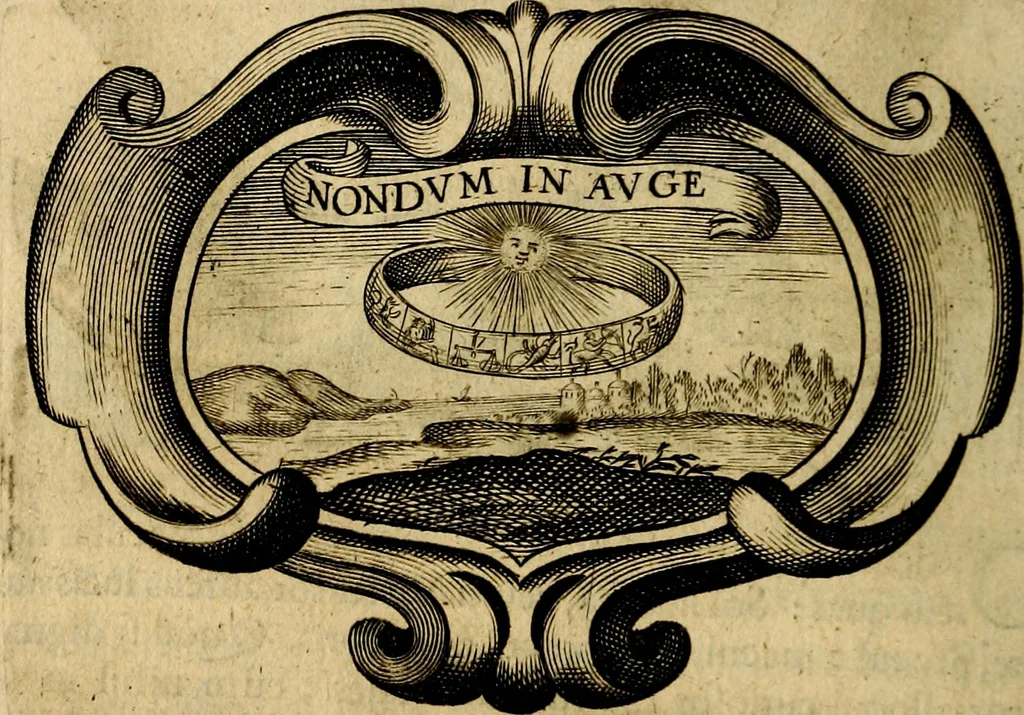 An illustration from Symbola heroica, 1682, leaf 115