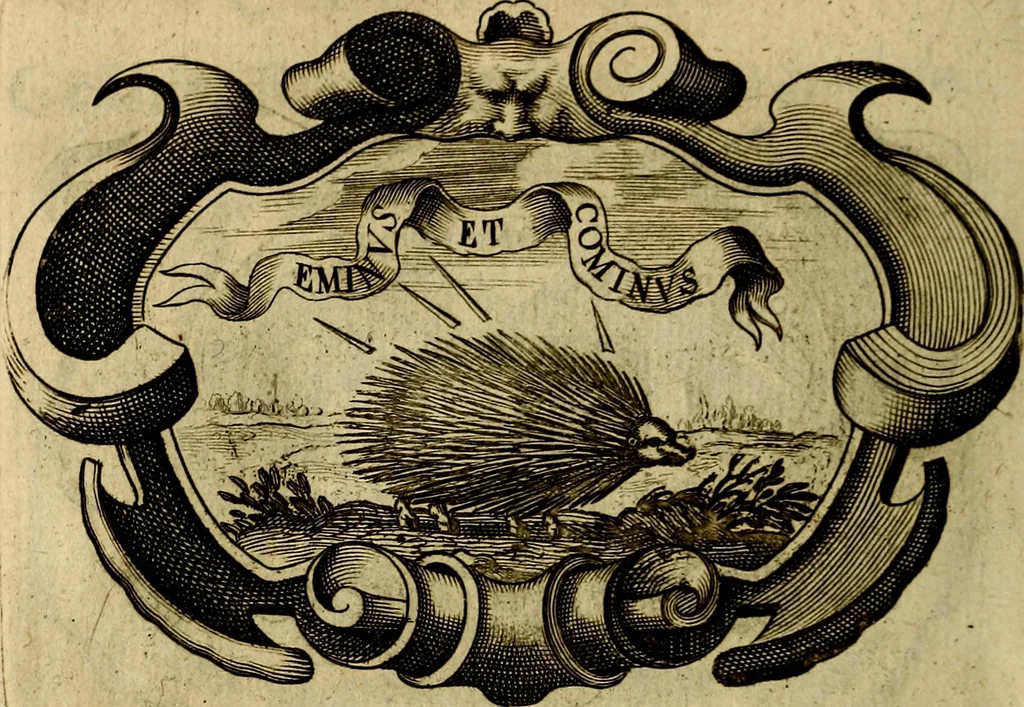 An illustration from Symbola heroica, 1682, leaf 117