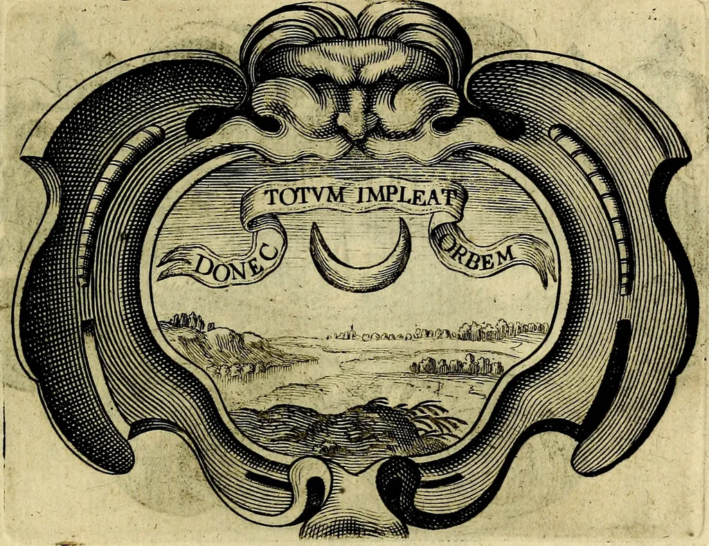 An illustration from Symbola heroica, 1682, leaf 118