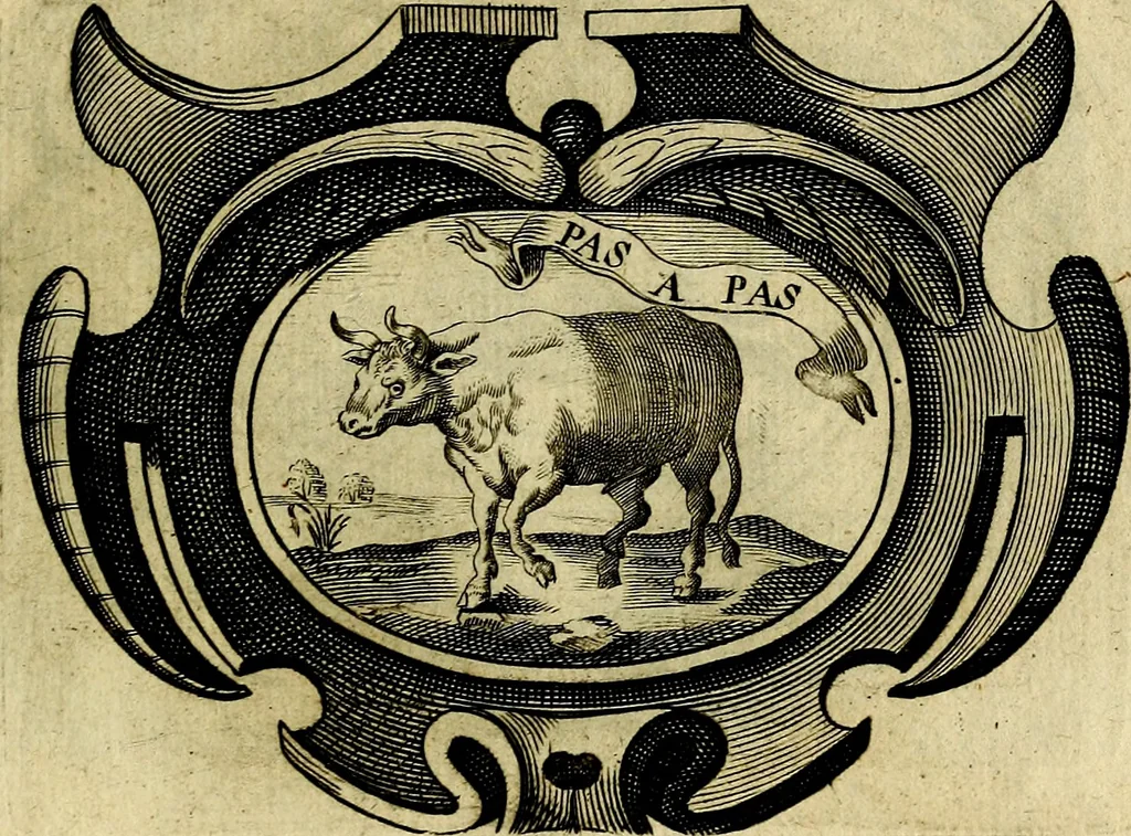 An illustration from Symbola heroica, 1682, leaf 120