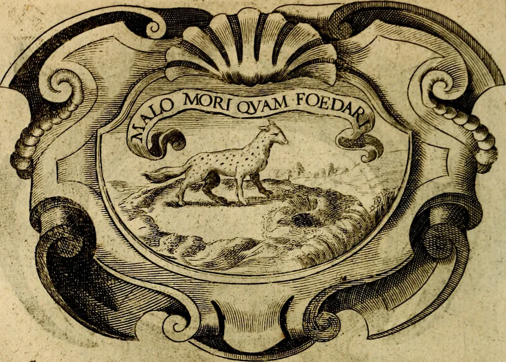 An illustration from Symbola heroica, 1682, leaf 121