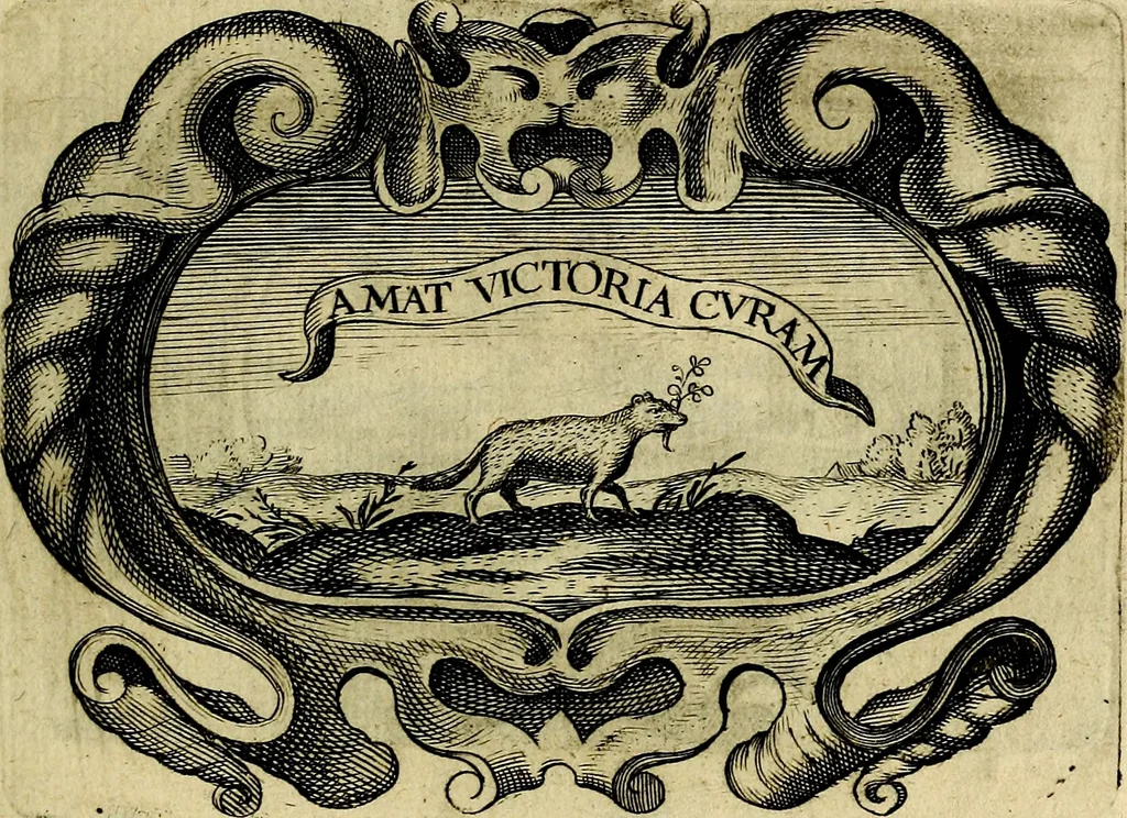 An illustration from Symbola heroica, 1682, leaf 124