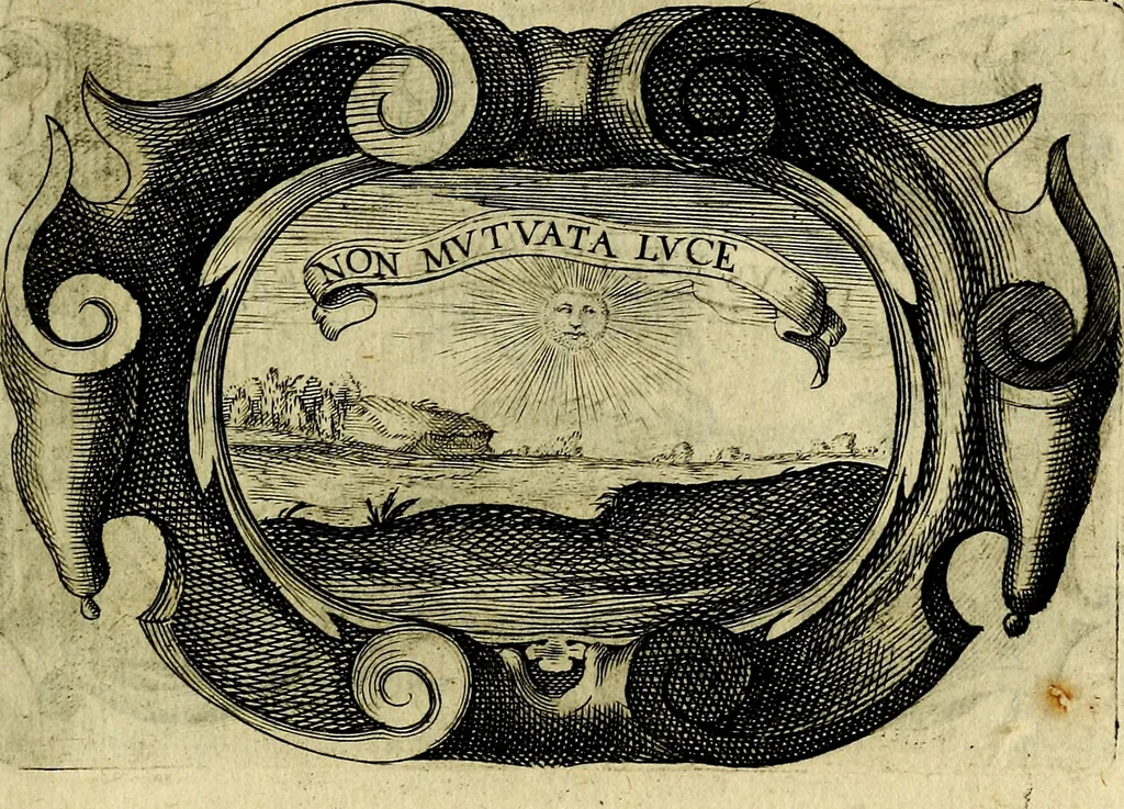 An illustration from Symbola heroica, 1682, leaf 128