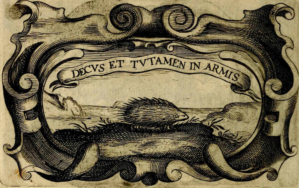 An illustration from Symbola heroica, 1682, leaf 129