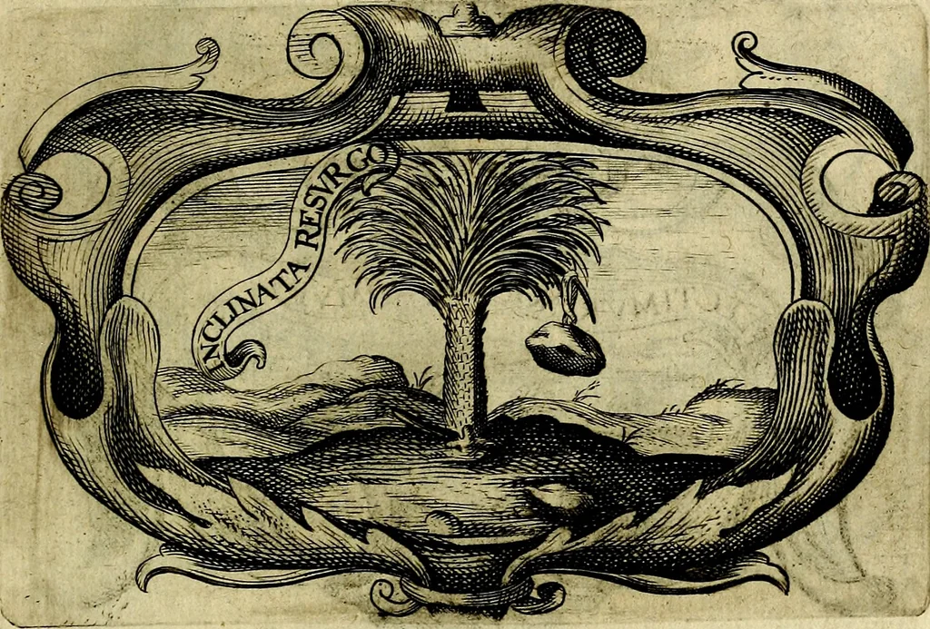 An illustration from Symbola heroica, 1682, leaf 130