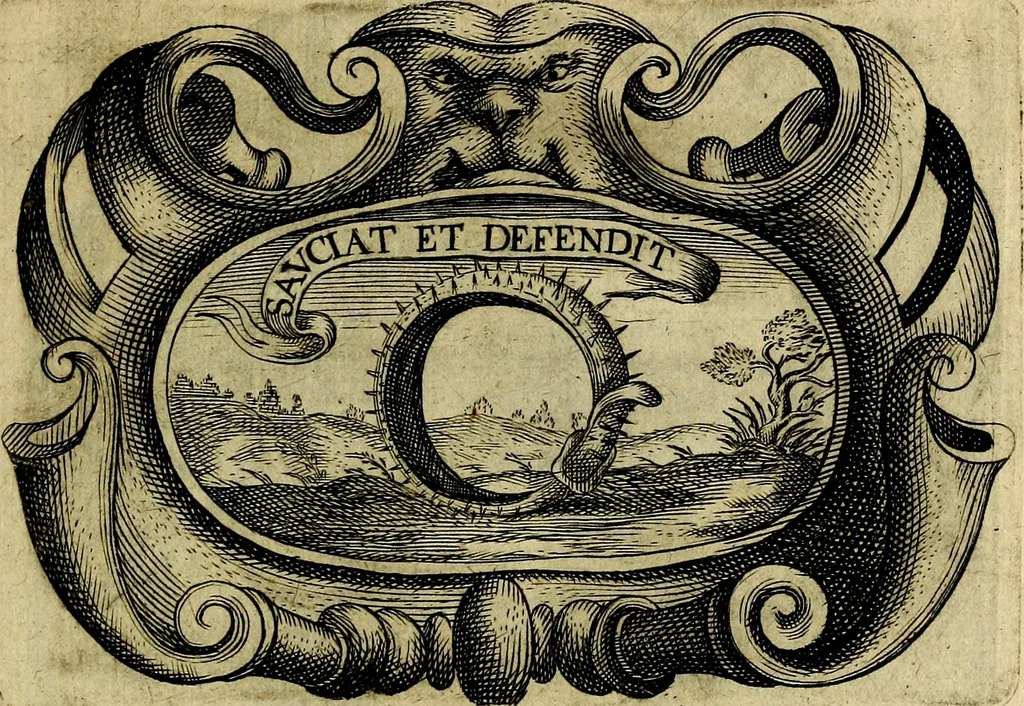 An illustration from Symbola heroica, 1682, leaf 132
