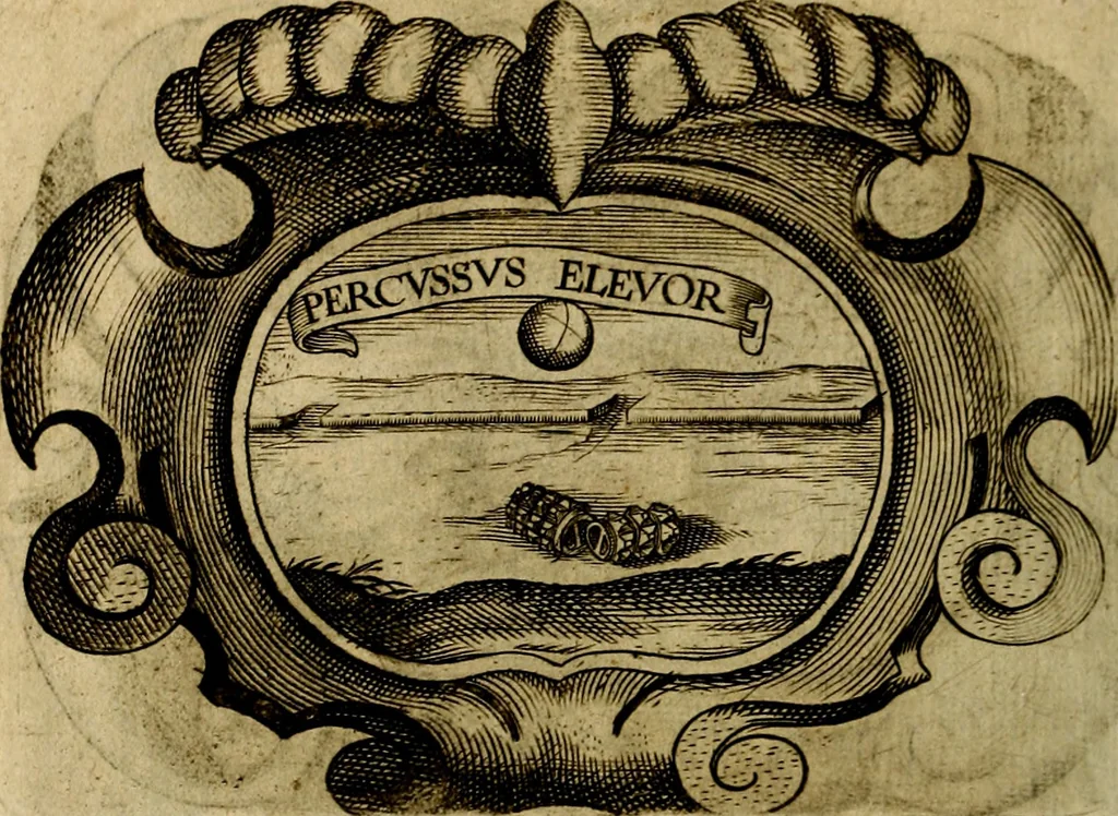 An illustration from Symbola heroica, 1682, leaf 133