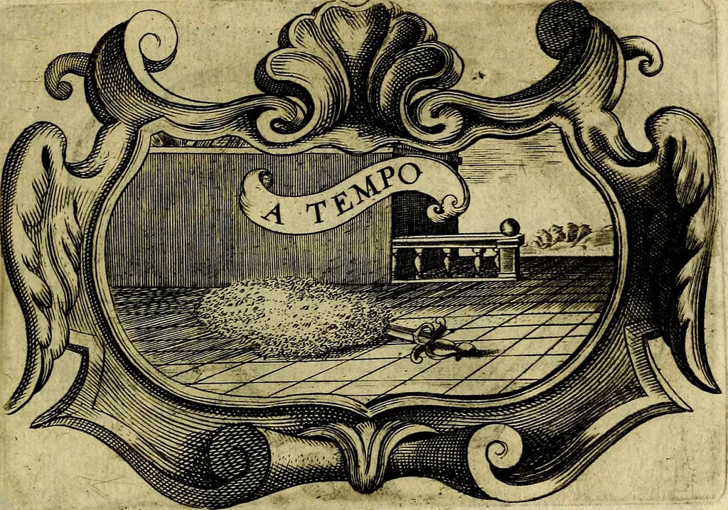 An illustration from Symbola heroica, 1682, leaf 134