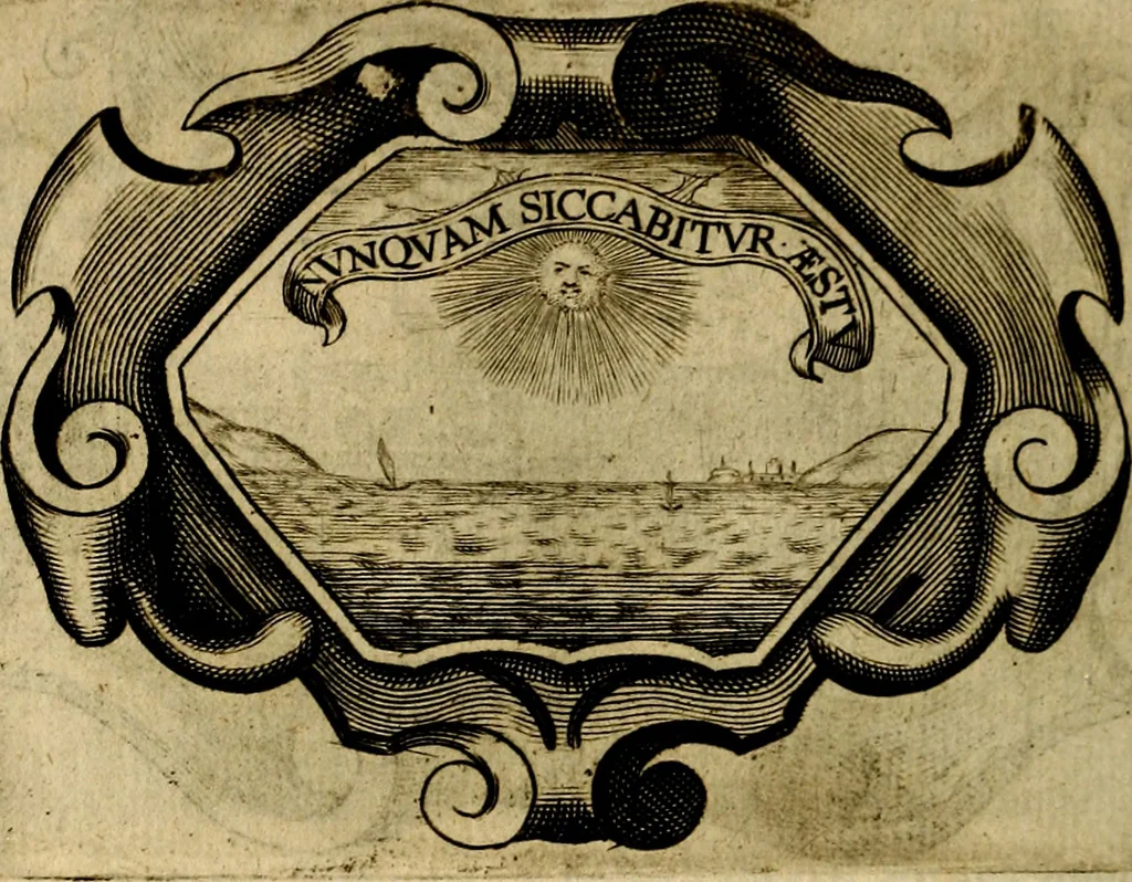 An illustration from Symbola heroica, 1682, leaf 135