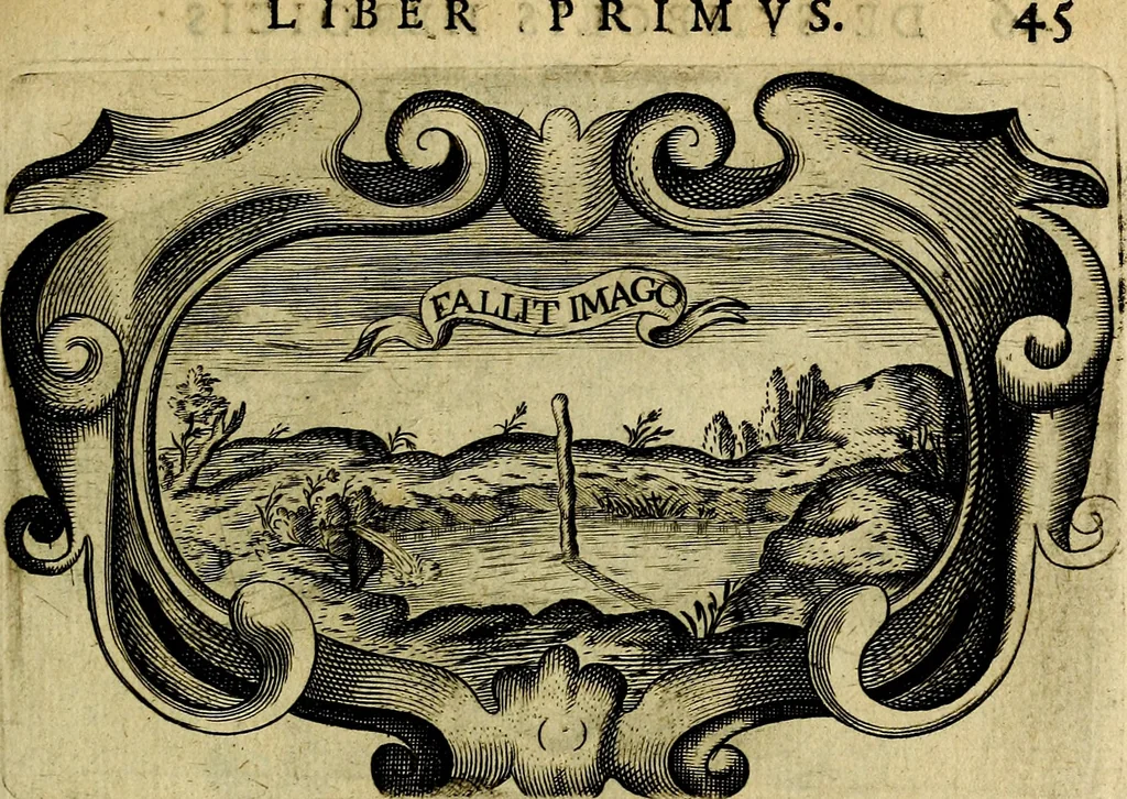 An illustration from Symbola heroica, 1682, leaf 136