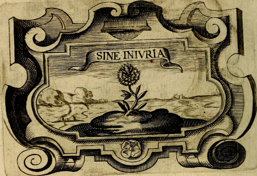 An illustration from Symbola heroica, 1682, leaf 141