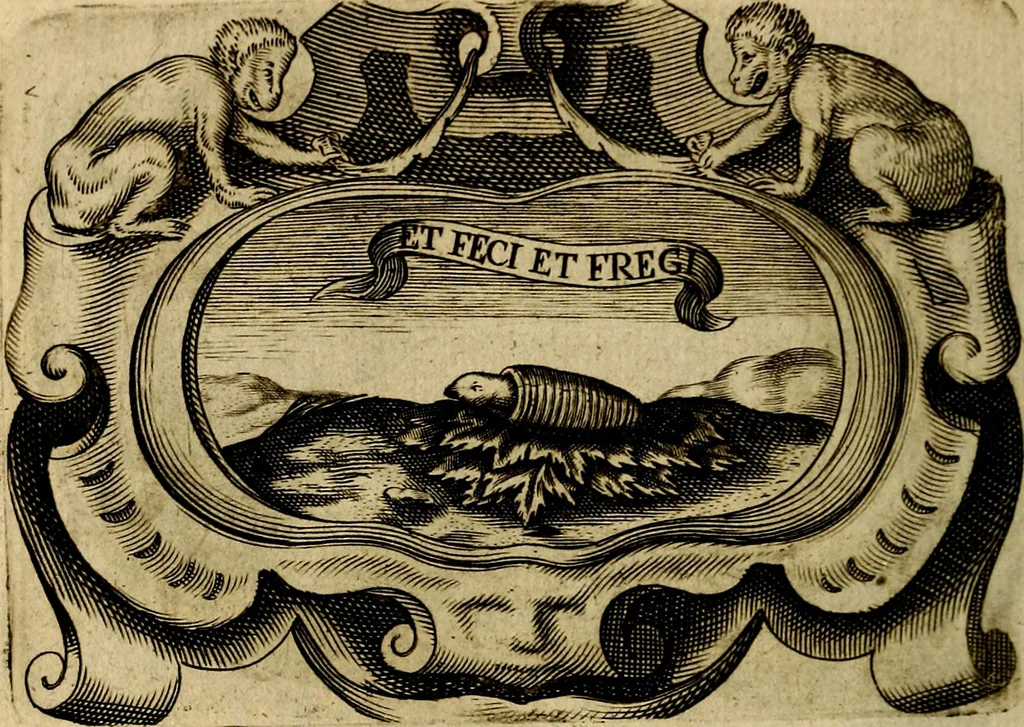 An illustration from Symbola heroica, 1682, leaf 143