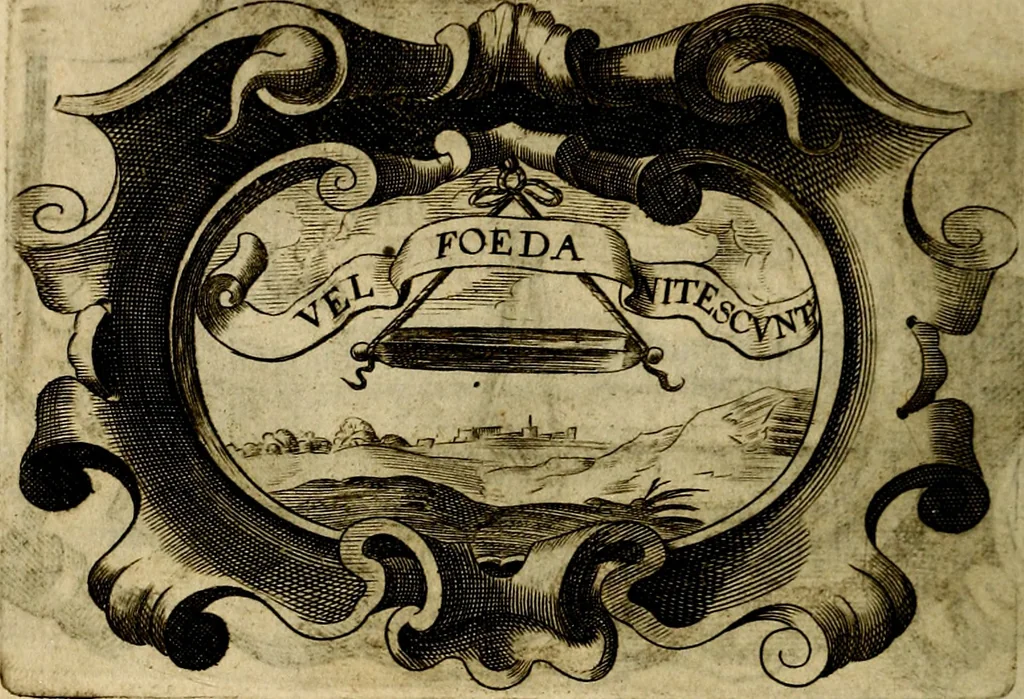 An illustration from Symbola heroica, 1682, leaf 147
