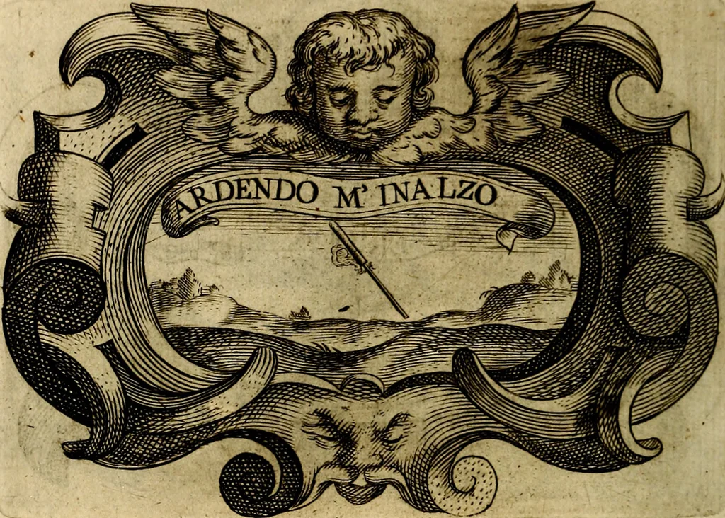 An illustration from Symbola heroica, 1682, leaf 149