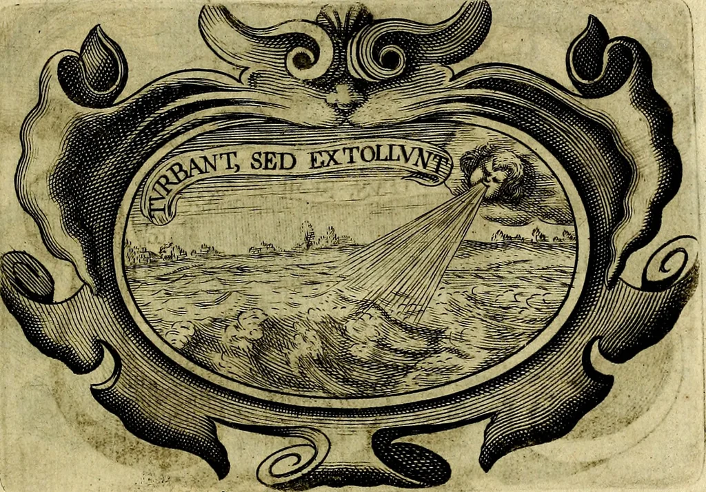 An illustration from Symbola heroica, 1682, leaf 150
