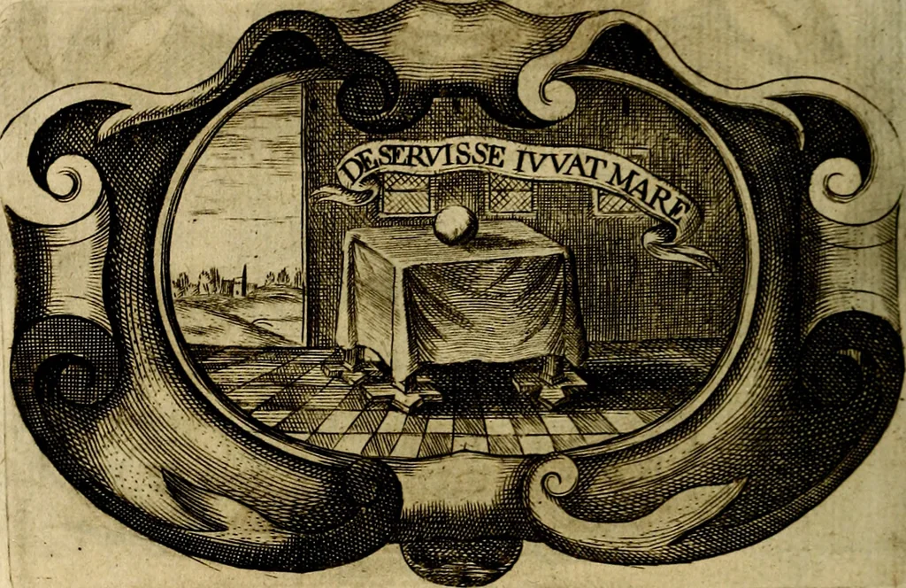 An illustration from Symbola heroica, 1682, leaf 153