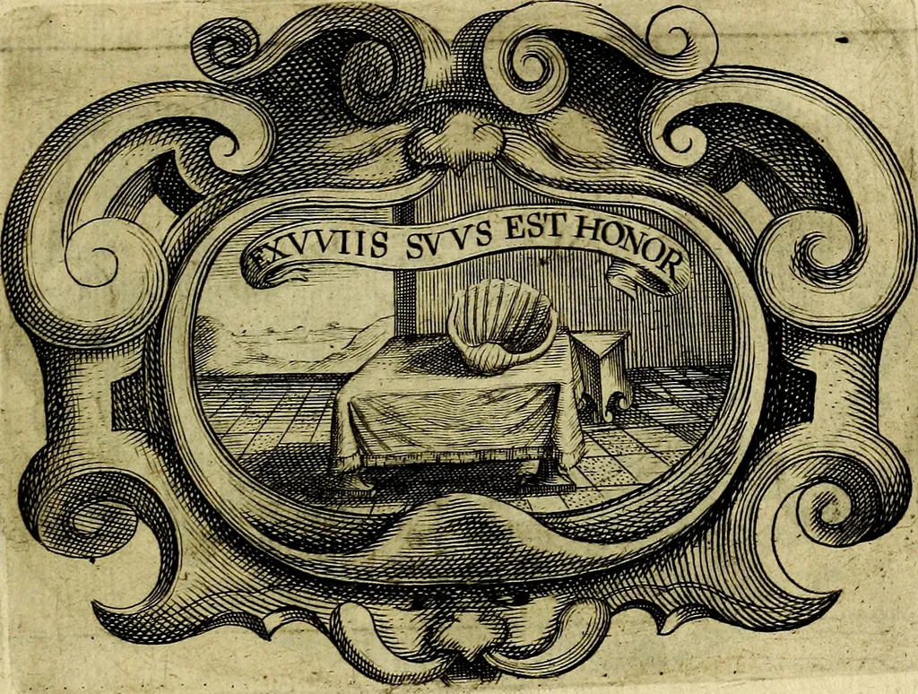 An illustration from Symbola heroica, 1682, leaf 154