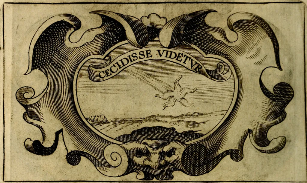 An illustration from Symbola heroica, 1682, leaf 155