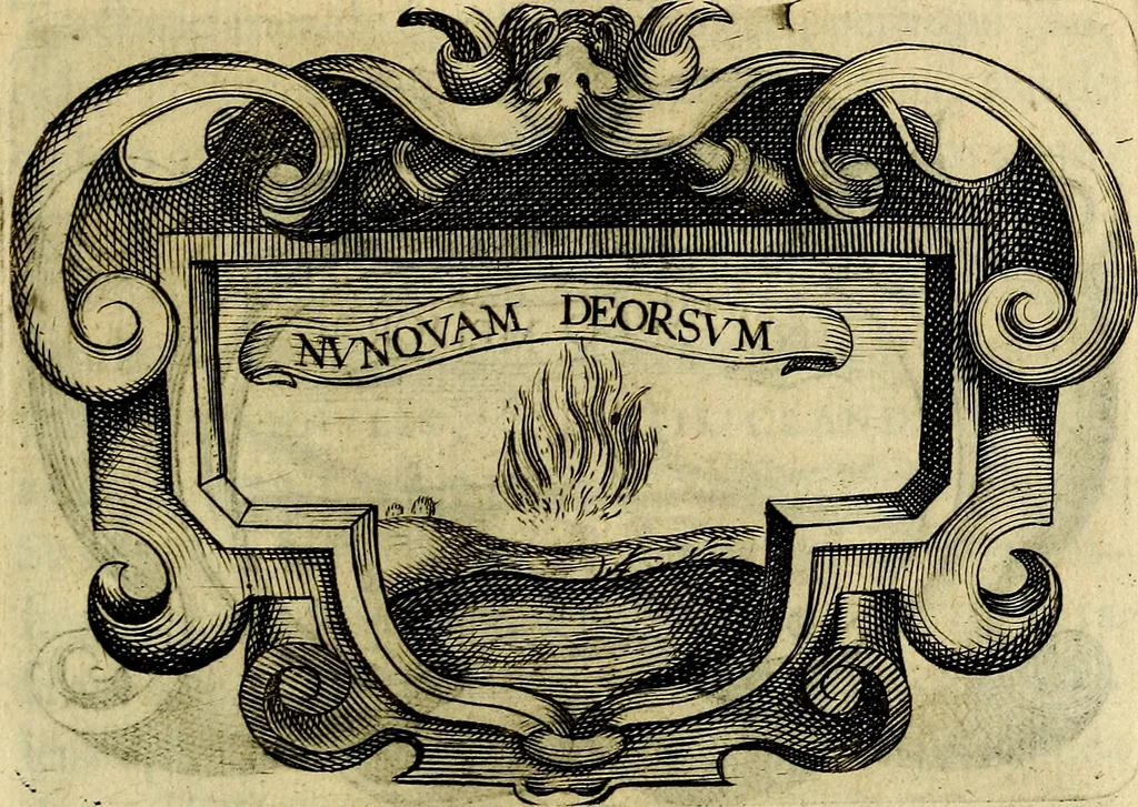 An illustration from Symbola heroica, 1682, leaf 158