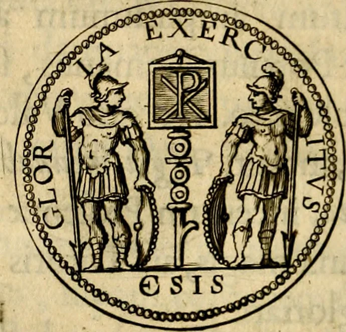 An illustration from Symbola heroica, 1682, leaf 169