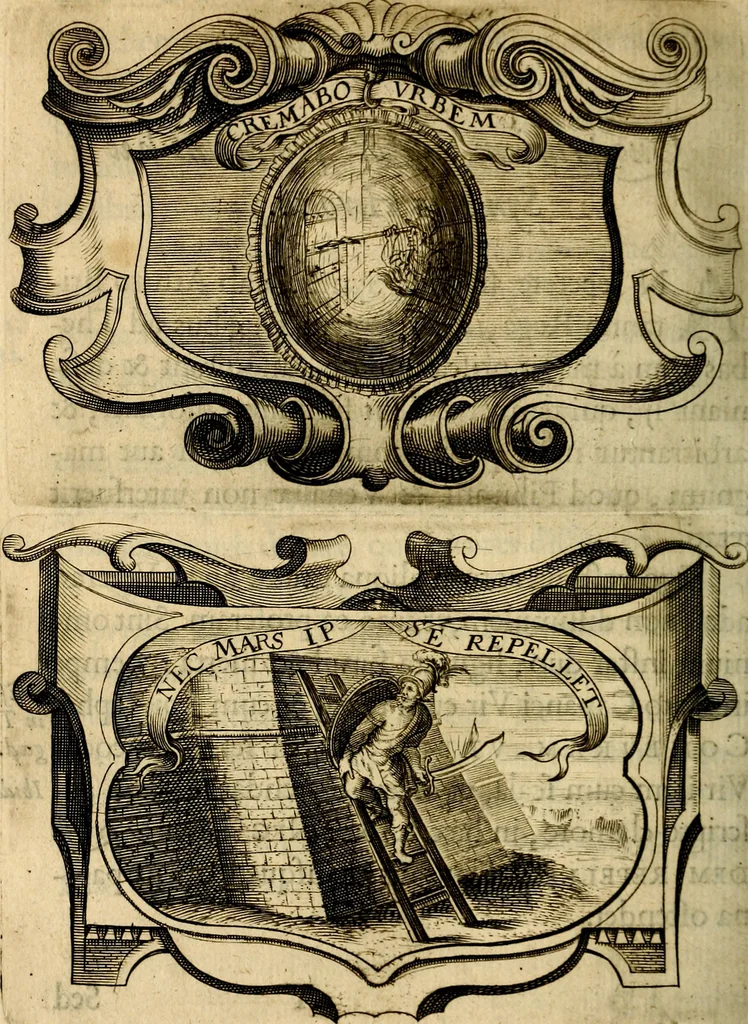 An illustration from Symbola heroica, 1682, leaf 261