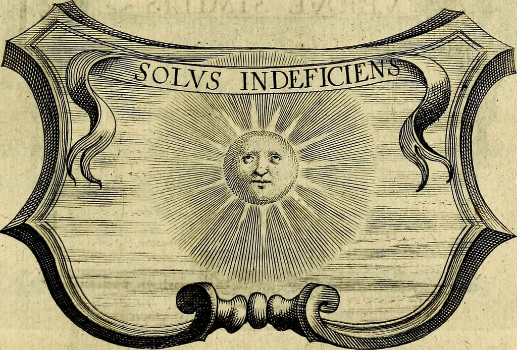 An illustration from Symbola heroica, 1682, leaf 282