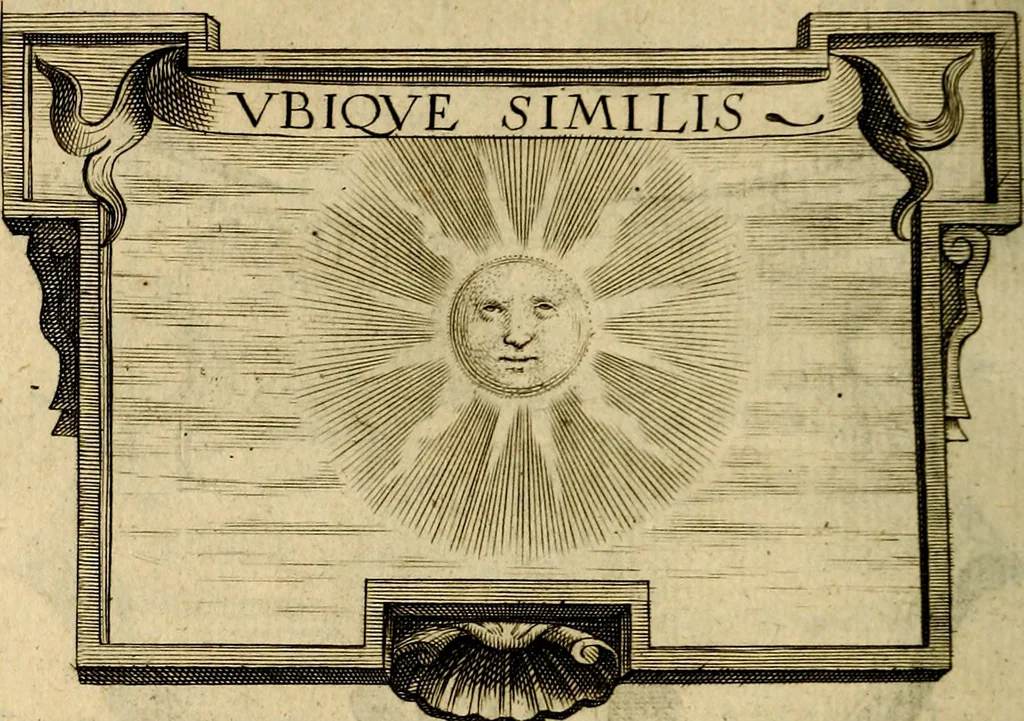An illustration from Symbola heroica, 1682, leaf 283