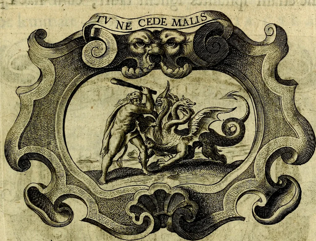 An illustration from Symbola heroica, 1682, leaf 298