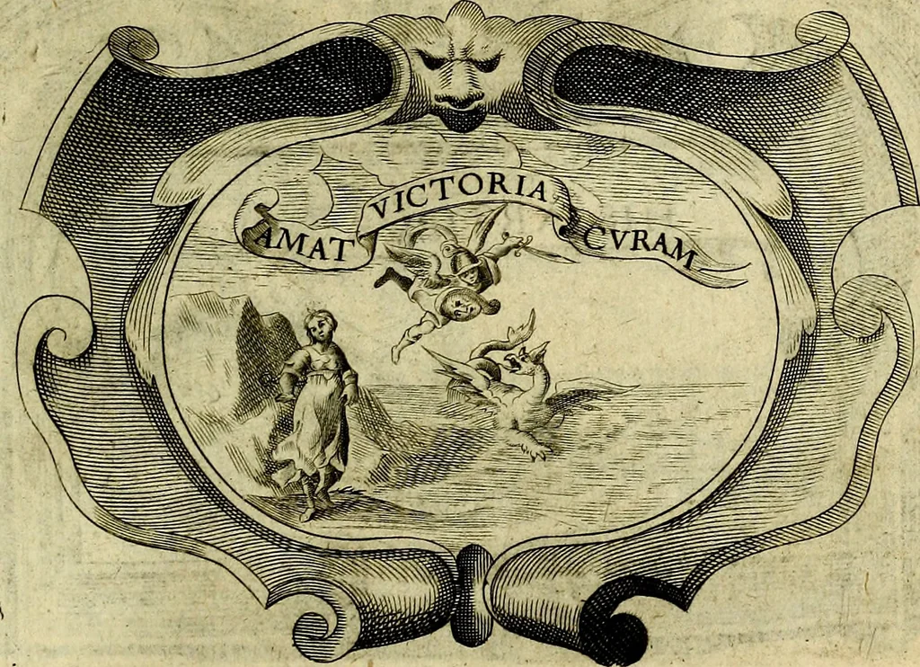 An illustration from Symbola heroica, 1682, leaf 300