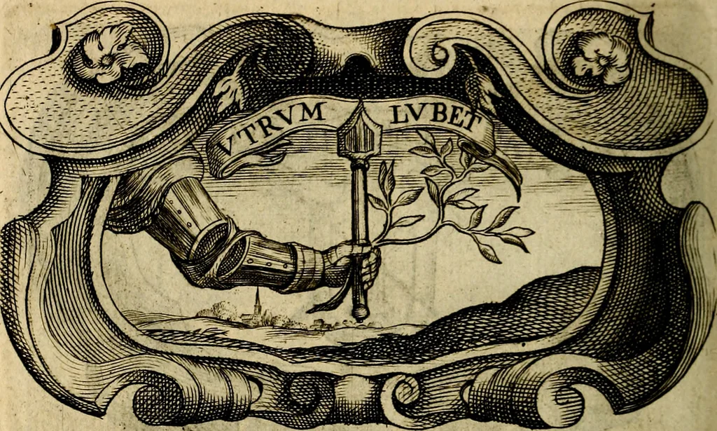 An illustration from Symbola heroica, 1682, leaf 313
