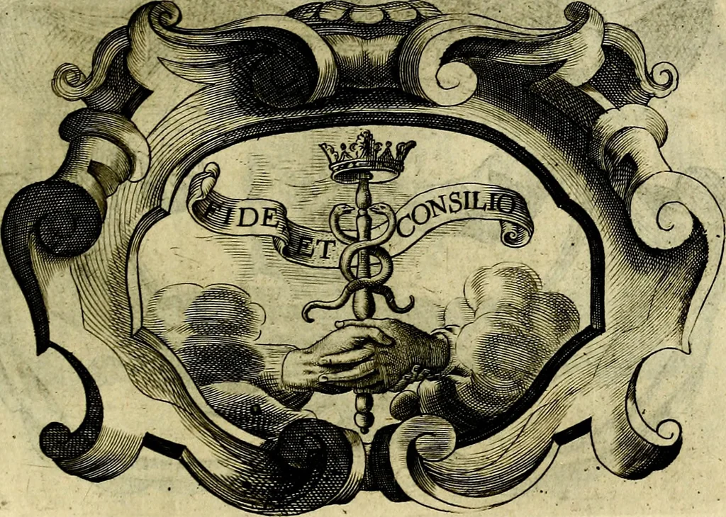 An illustration from Symbola heroica, 1682, leaf 314