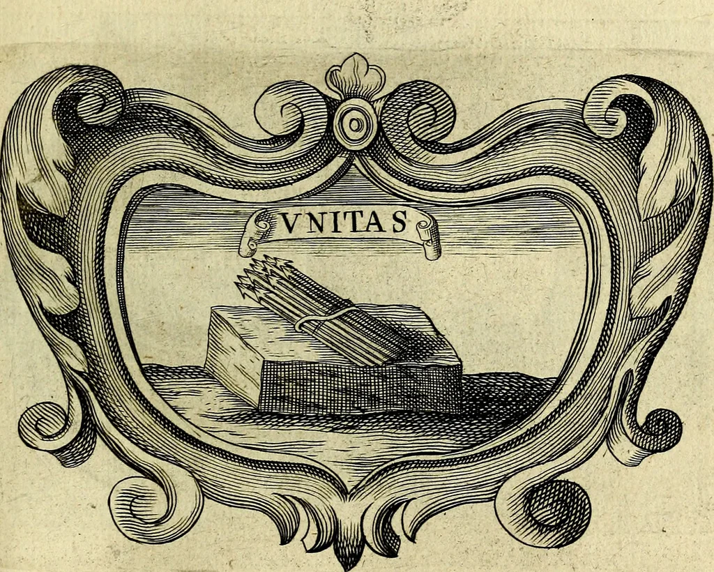 An illustration from Symbola heroica, 1682, leaf 324