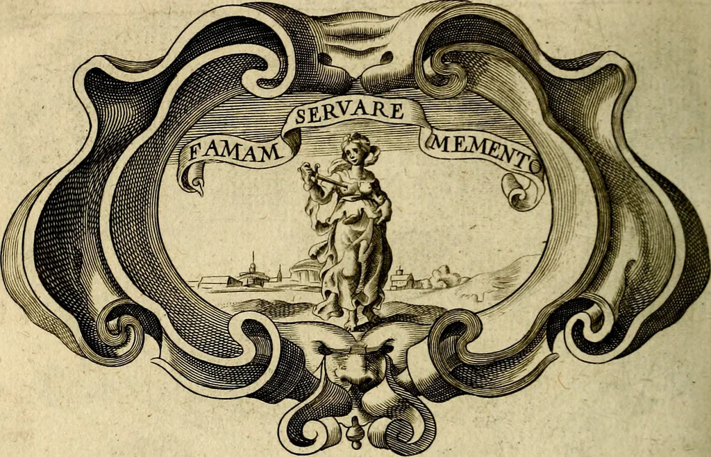 An illustration from Symbola heroica, 1682, leaf 325