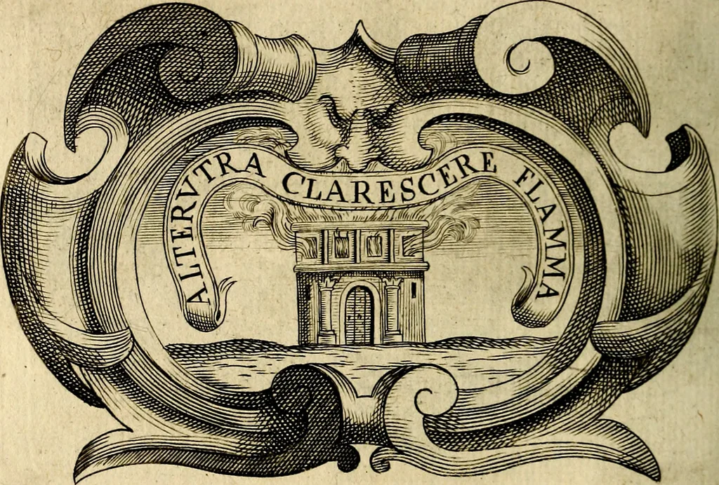 An illustration from Symbola heroica, 1682, leaf 327