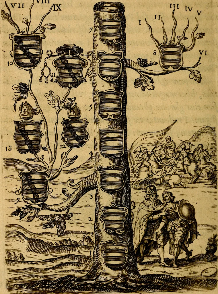 An illustration from Symbola heroica, 1682, leaf 33