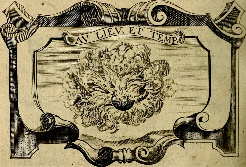 An illustration from Symbola heroica, 1682, leaf 343