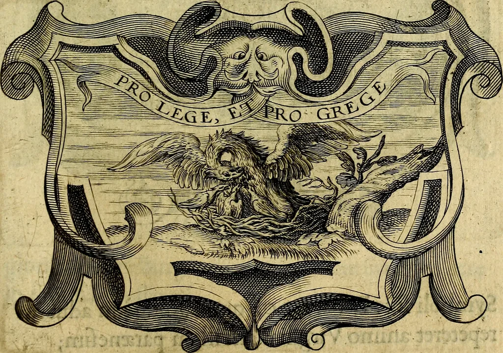 An illustration from Symbola heroica, 1682, leaf 352